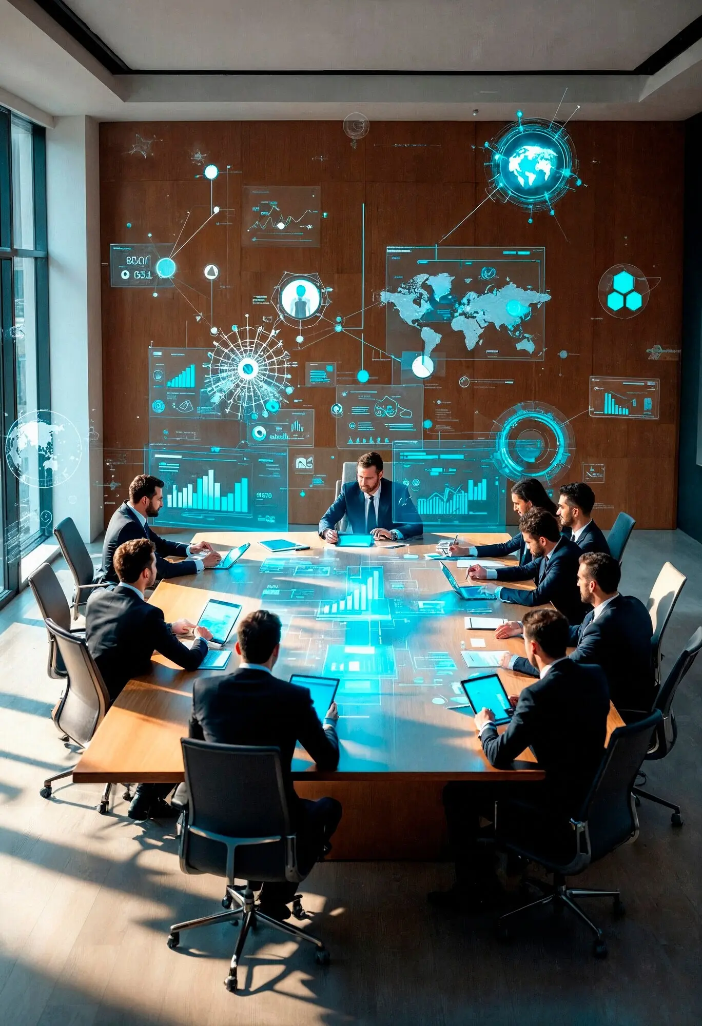 Голограмма футуристической технологии